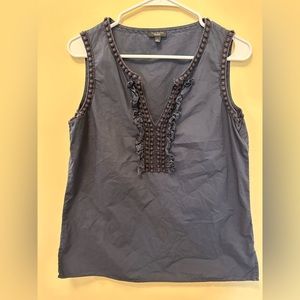Women’s Sleeveless Talbots Top - Navy Size S
